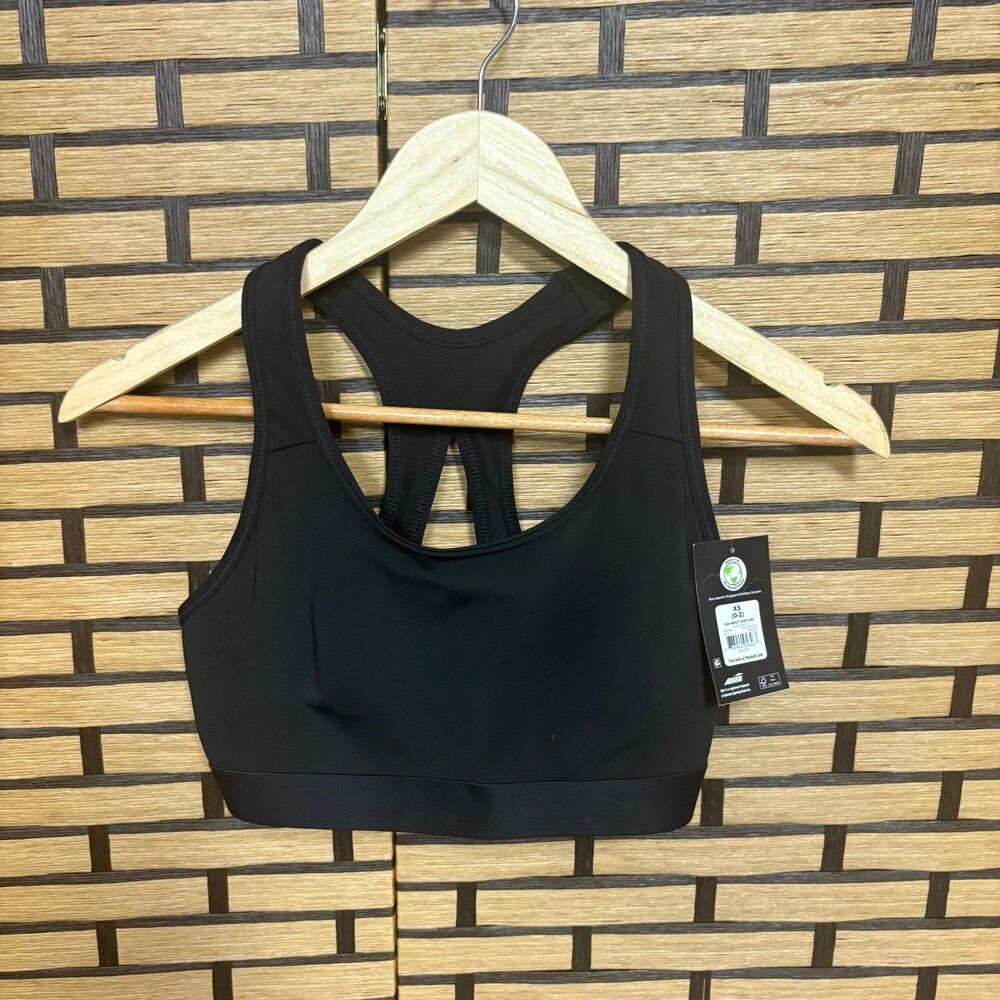 Avia Black Sports Bra Size XS